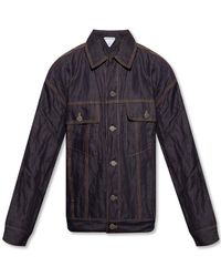 Bottega Veneta - Buttoned Denim Jacket - Lyst