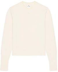 Courreges - Logo-Patch Ribbed-Trim Sweater - Lyst