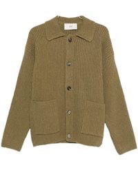 Ami Paris - Ribbed Cardigan - Lyst