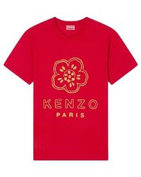 KENZO - Slim-Fit Cotton T-Shirt With Embroidered "Boke Flower" - Lyst