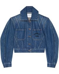 Givenchy - Cropped Denim Jacket - Lyst