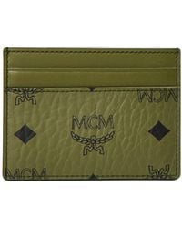 MCM - Signature Print Card Holder - Lyst