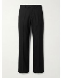 Gucci - Wool Gabardine Pant With Embroidery - Lyst
