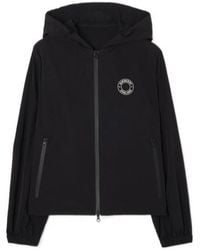 Burberry - Logo Graphic Nylon Hooded Jacket - Lyst