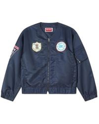 KENZO - Badges Light Bomber Jacket - Lyst