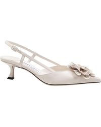 Jimmy Choo - Pointed-Toe Slingback High-Heeled Sandals - Lyst