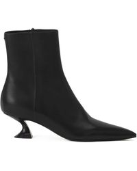 Lanvin - Side Zipped Heeled Boots - Lyst