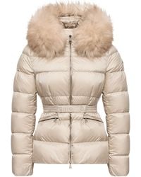 Moncler - Boed Hooded Shearling-Trimmed Short Down Jacket - Lyst