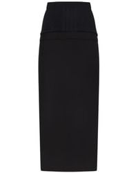 The Attico - The Midi Skirt Jersey - Lyst