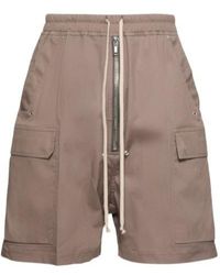 Rick Owens - Elastic Waist Shorts - Lyst