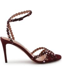 Aquazzura - Suede Tequila Sandals 85 - Lyst