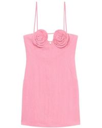 Blumarine - Mini Dress With Rose Details - Lyst
