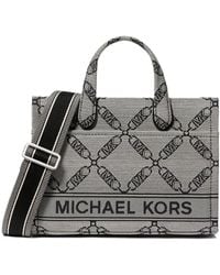 Michael Kors - Gigi Small Empire Logo Jacquard Messenger Bag - Lyst