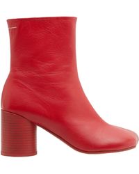 MM6 by Maison Martin Margiela - Stitch-Out Anatomic Ankle Boots - Lyst