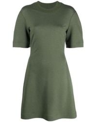 McQueen - Rear Logo-Print Mini Dress - Lyst