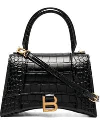 Balenciaga - Hourglass Embossed Small Handbag - Lyst