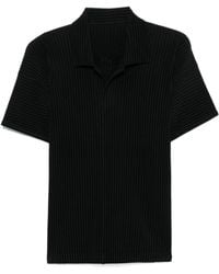 Homme Plissé Issey Miyake - Homme Plissé Issey Miyake Short Sleeve Polo Shirt - Lyst