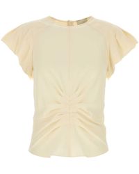 Isabel Marant - Tullya Ruched Short-Sleeve Top - Lyst