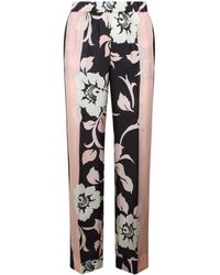 P.A.R.O.S.H. - P.A.R.O..H. Floral Printed Trousers - Lyst
