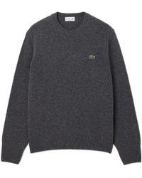 Lacoste - Embroidered Crew-Neck Sweater - Lyst