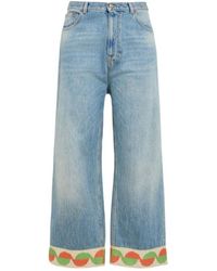 Valentino - Straight Denim Pants - Lyst