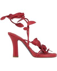 Burberry - Solid-Colored Flower Sandals - Lyst
