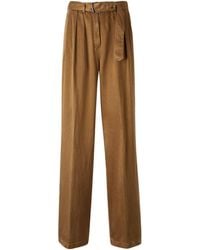 Dries Van Noten - Belted Wide Leg Trousers - Lyst