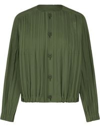 Pleats Please Issey Miyake - Smooth Coat - Lyst