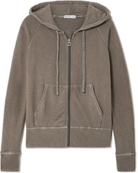 James Perse - Long-Sleeved Hooded Sweatshirt - Lyst