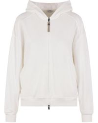 Brunello Cucinelli - French Terry Zipper Hoodie - Lyst