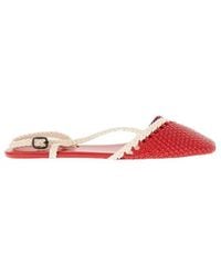 Hereu - Rondaia Woven Asymmetrical Sandals - Lyst