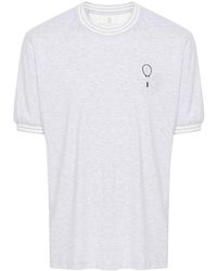 Brunello Cucinelli - Logo Printed Crewneck T-Shirt - Lyst