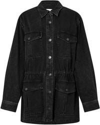 Isabel Marant - Washed Lapel Denim Coat - Lyst