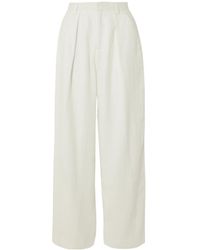 Mara Hoffman - Pleated Hemp Straight-Leg Pants - Lyst