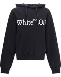 Off-White c/o Virgil Abloh - Bookish Scarf Logo-Print Hoodie - Lyst