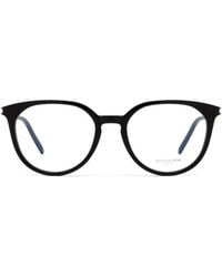 Saint Laurent - Eyewear Round Frame Glasses - Lyst
