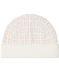 Givenchy - All-Over Logo Embroidered Knitted Beanie - Lyst