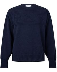 McQueen - Crew Neck Knit Sweater - Lyst