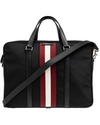 Bally - Logo Briefcase - Lyst