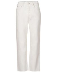 TOTEME - Totême High-Waisted Straight Leg Jeans - Lyst