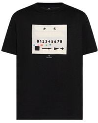Paul Smith - Ps Paul Smith Graphic Print Crewneck T-Shirt - Lyst