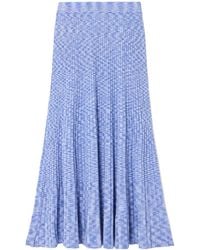 Zimmermann - Mouline Ribbed Knit Midi Skirt - Lyst