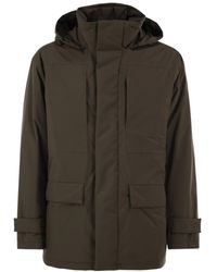 Herno - Hooded Concelaed-Fastening Parka - Lyst