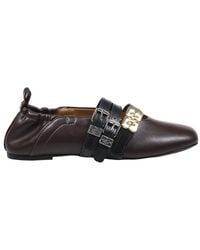 Ganni - Sue Triple Buckled Ballet Flats - Lyst
