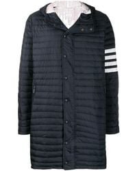 Thom Browne - 4-Bar Hooded Down Coat - Lyst