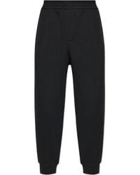 Emporio Armani - Elasticated Waistband Straight-Leg Track Pants - Lyst