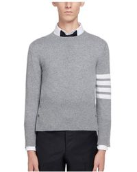 Thom Browne - Bar Knitted Jumper - Lyst