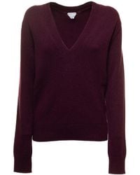 Bottega Veneta - V-Neck Long-Sleeved Jumper - Lyst