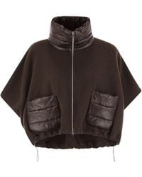 Herno - Resort High-Neck Patch-Pocket Poncho - Lyst