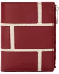 Loewe - Panelled Leather Wallet - Lyst